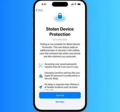 进贤苹果授权维修店分享被盗设备保护功能开启方法 