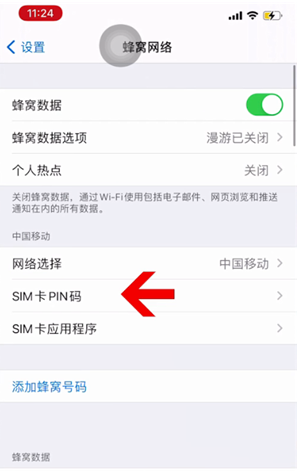 进贤苹果14维修网分享如何给iPhone14的SIM卡设置密码 