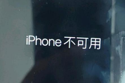 进贤苹果服务网点分享锁屏界面显示“iPhone 不可用”如何解决 