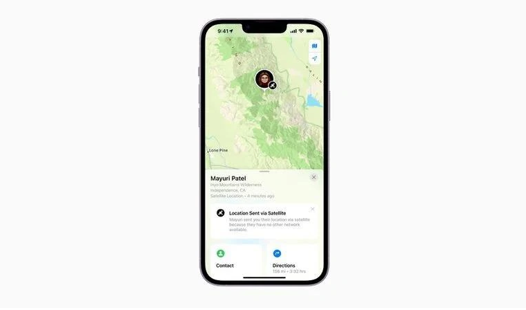 进贤苹果14维修分享iPhone14系列中 FindMy功能通过卫星分享位置方法教程 