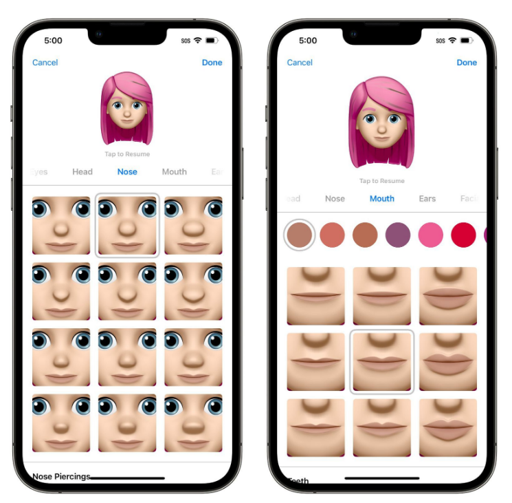 进贤苹果手机维修分享​iOS 16中的拟我表情有了哪些变化和升级 