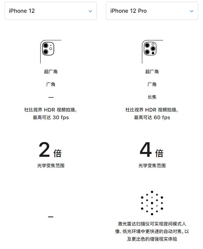 进贤苹果手机维修分享苹果 iPhone 12 与 iPhone 12 Pro 选哪款 